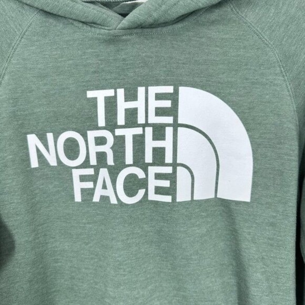 The North‎ Face Women's Size Medium Green Classic Graphic Logo Hooded Sweatshirt - Picture 2 of 6